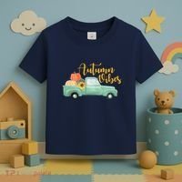Autumn Vibes Pumpkin Truck Toddler T-Shirt thumb 3
