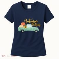 Autumn Vibes Pumpkin Truck Women's T-Shirt thumb 0