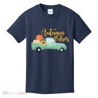 Autumn Vibes Pumpkin Truck Kids T-Shirt thumb 0