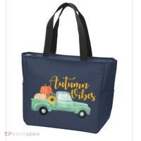 Autumn Vibes Pumpkin Truck Tote Bag thumb 3