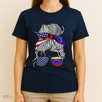 American Venezuelan Patriot Flag Women Venezuela Grown T-Shirt thumb 4
