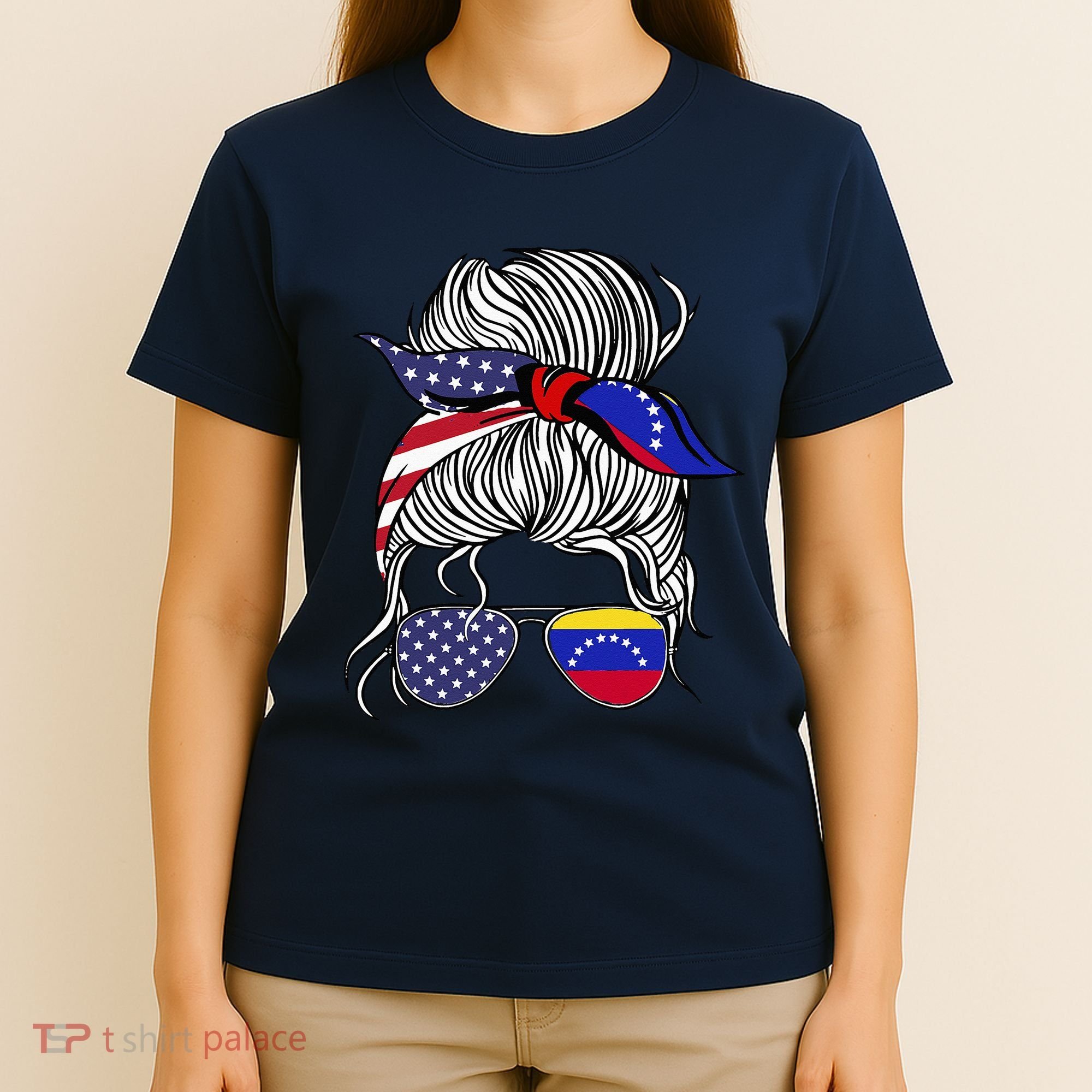 American Venezuelan Patriot Flag Women Venezuela Grown T-Shirt