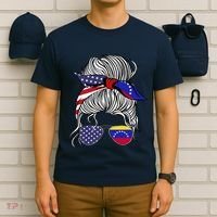 American Venezuelan Patriot Flag Women Venezuela Grown T-Shirt thumb 6