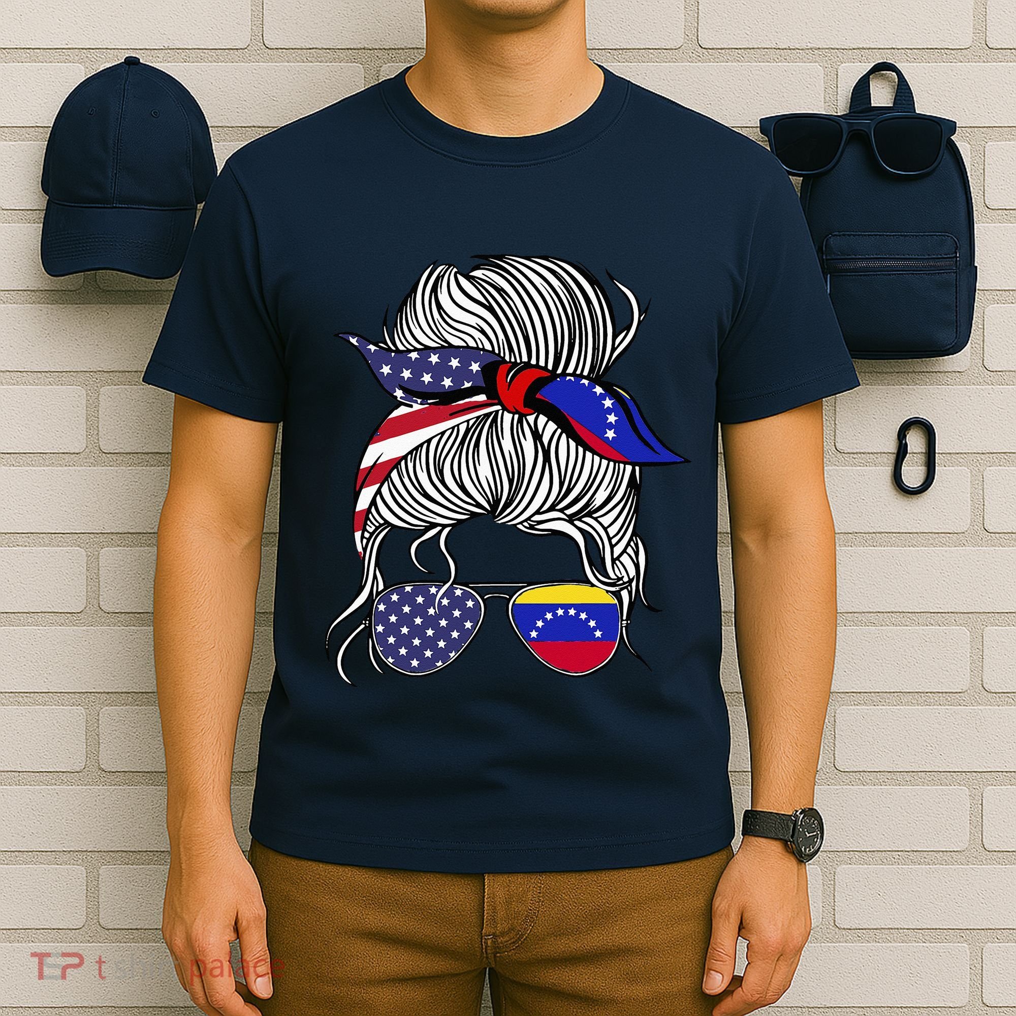 American Venezuelan Patriot Flag Women Venezuela Grown T-Shirt