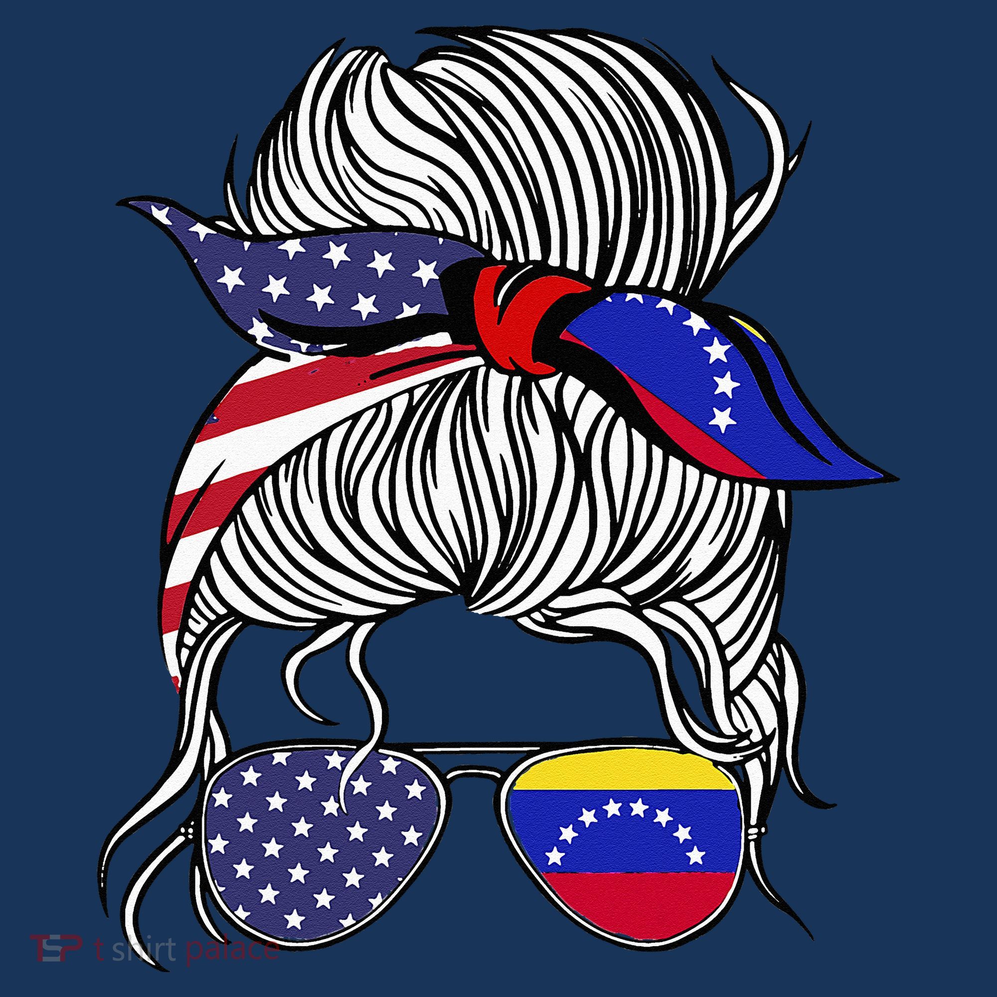 American Venezuelan Patriot Flag Women Venezuela Grown T-Shirt