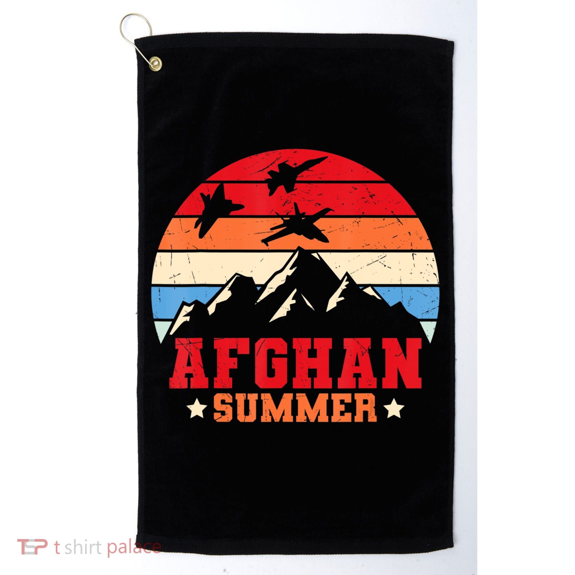 Afghanistan Veteran Proud Army US Military Golf Towel