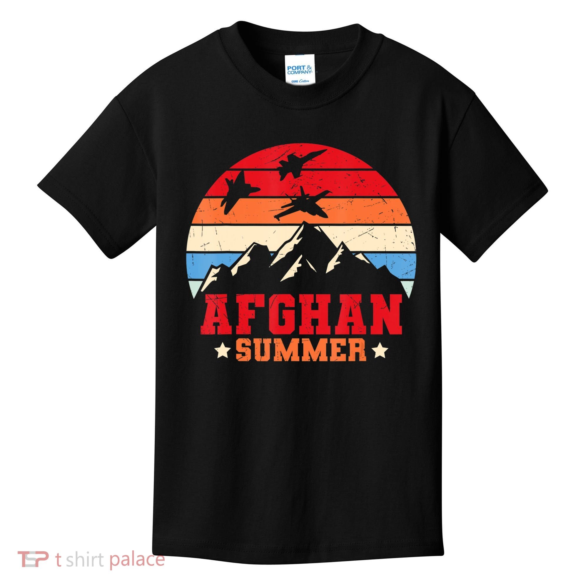 Afghanistan Veteran Proud Army US Military Kids T-Shirt