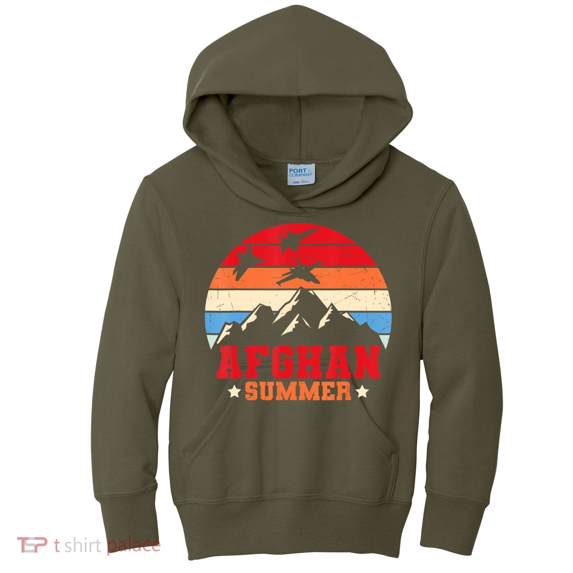 Afghanistan Veteran Proud Army US Military Kids Hoodie