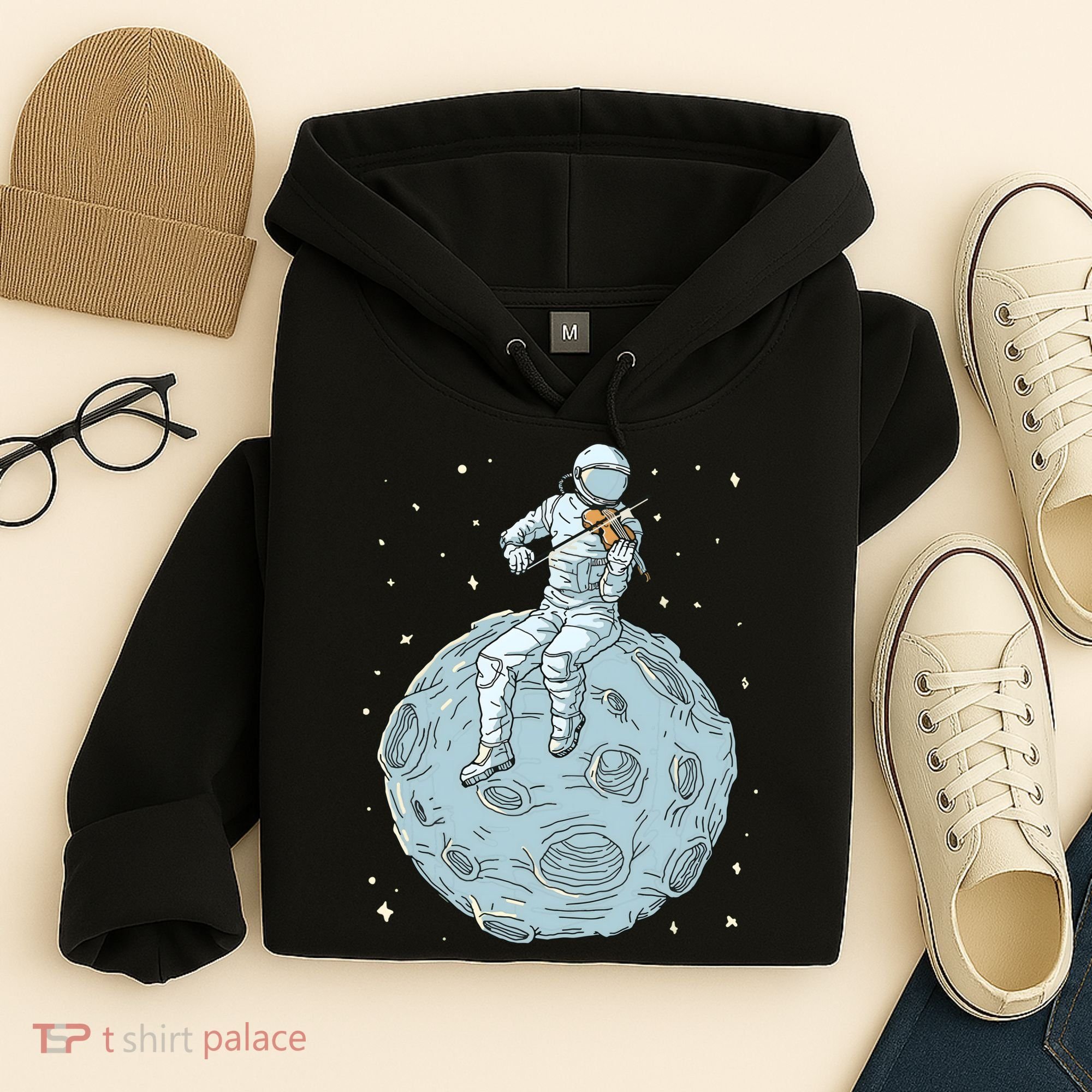 Astronaut Violin Player Violinist Viola Classical Music Hoodie