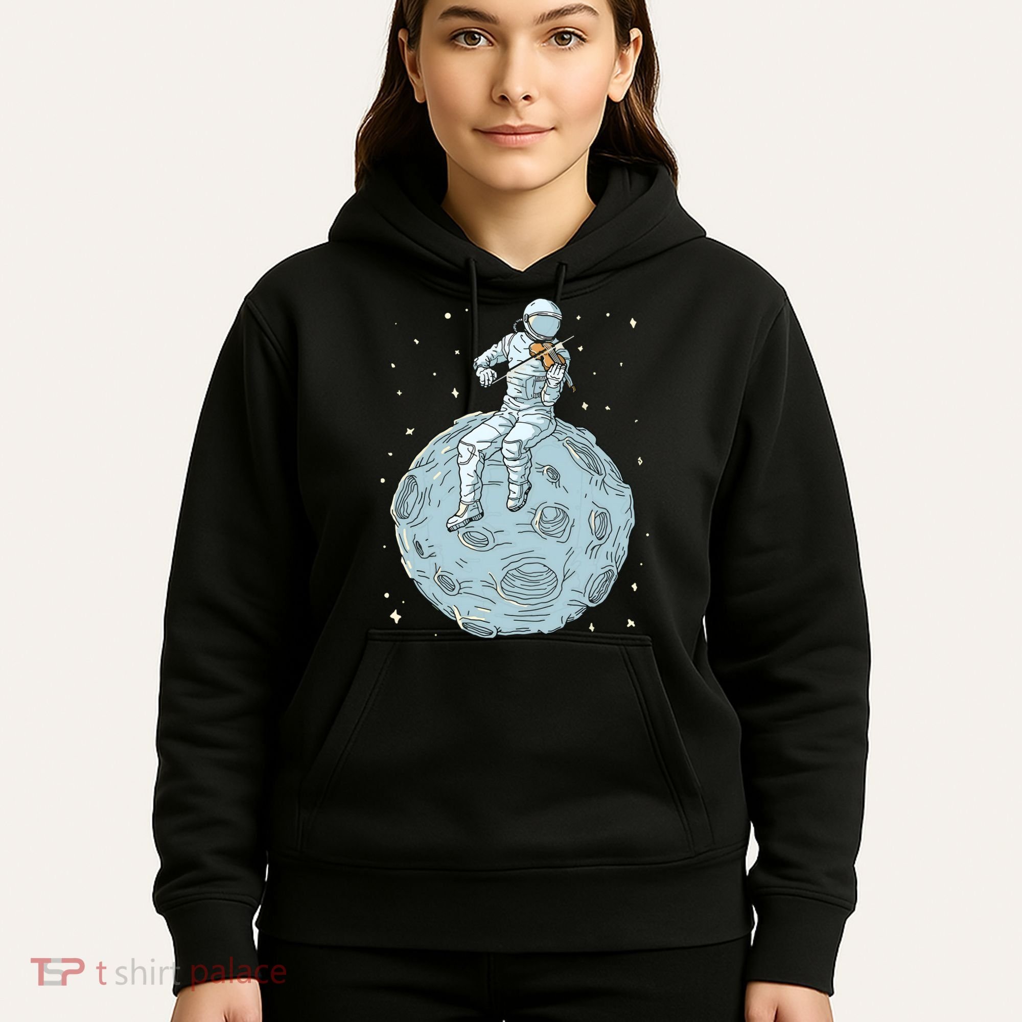 Astronaut Violin Player Violinist Viola Classical Music Hoodie