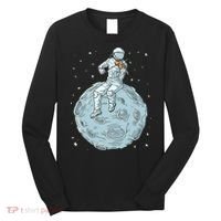 Astronaut Violin Player Violinist Viola Classical Music Long Sleeve Shirt thumb 0