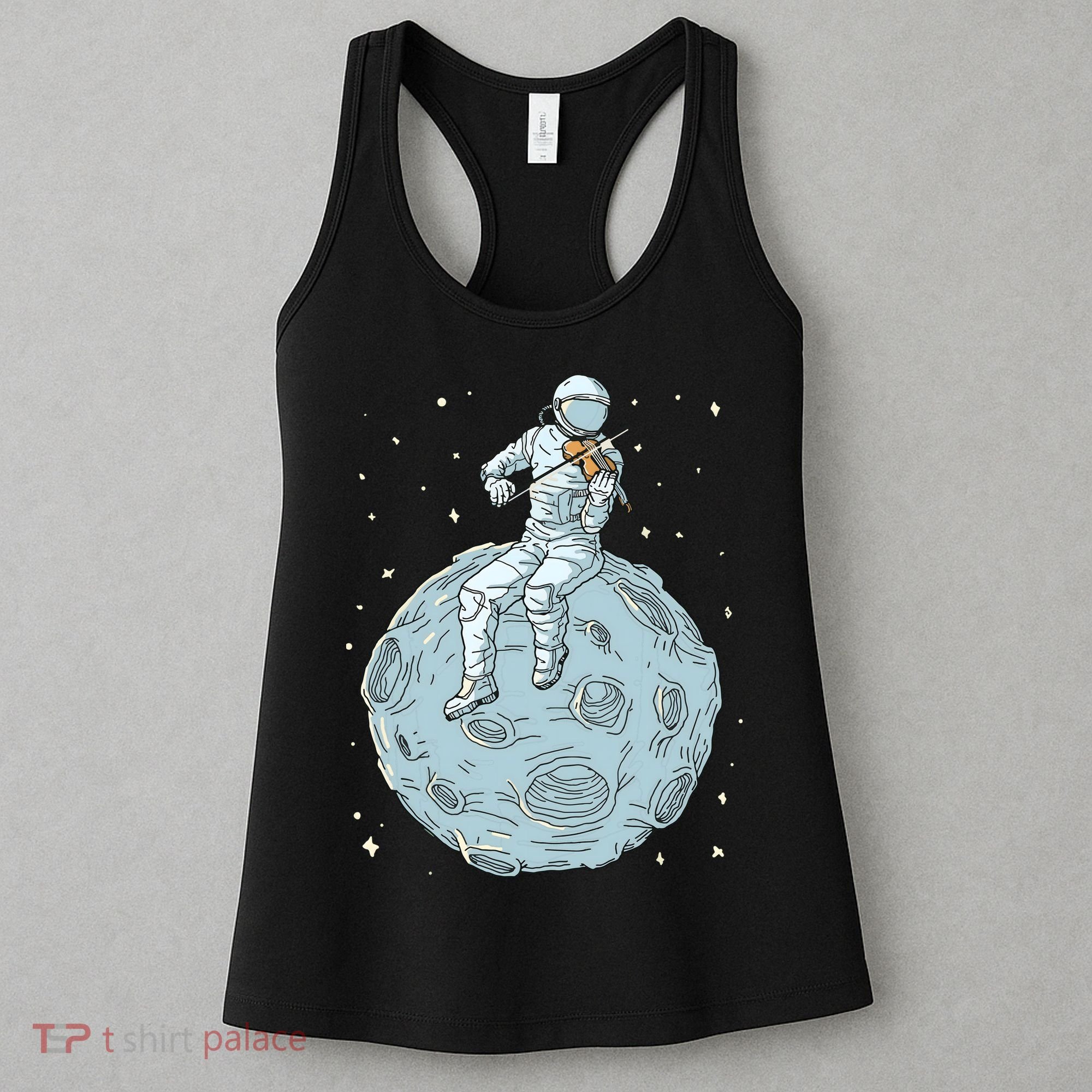 Astronaut Violin Player Violinist Viola Classical Music Women's Tank Top