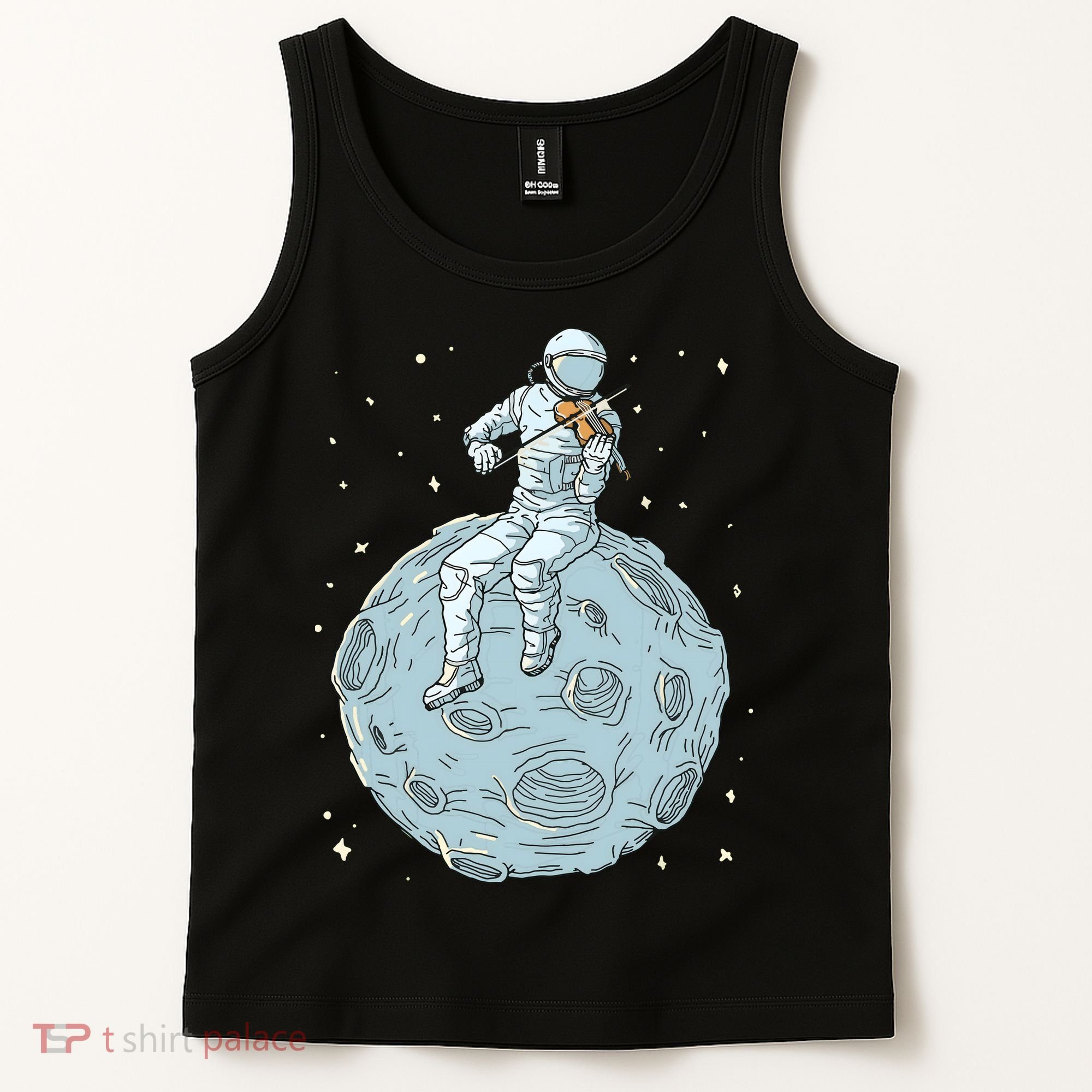 Astronaut Violin Player Violinist Viola Classical Music Tank Top