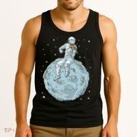 Astronaut Violin Player Violinist Viola Classical Music Tank Top thumb 3