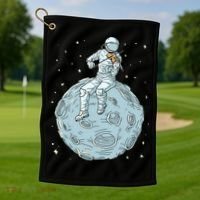 Astronaut Violin Player Violinist Viola Classical Music Golf Towel thumb 1