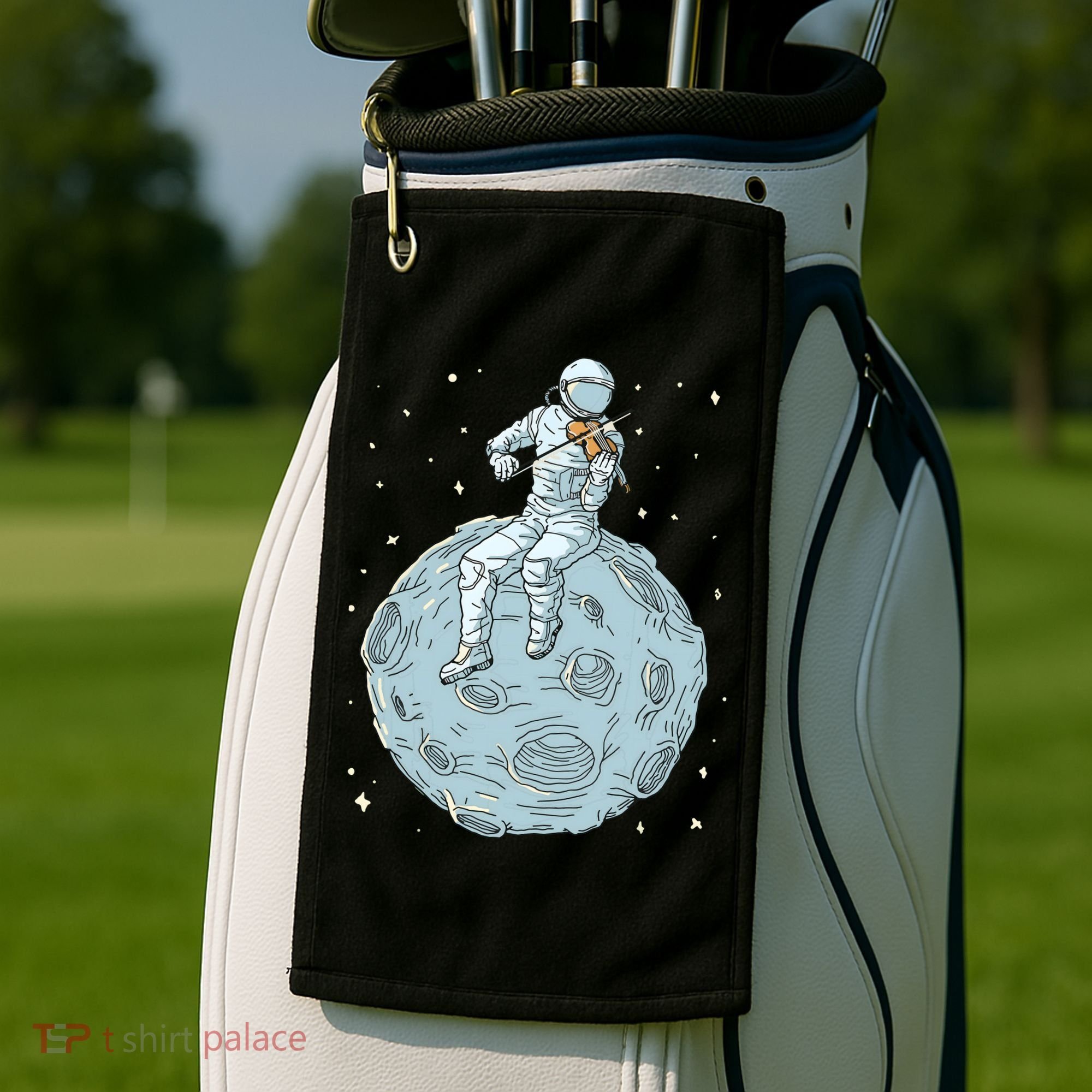 Astronaut Violin Player Violinist Viola Classical Music Golf Towel