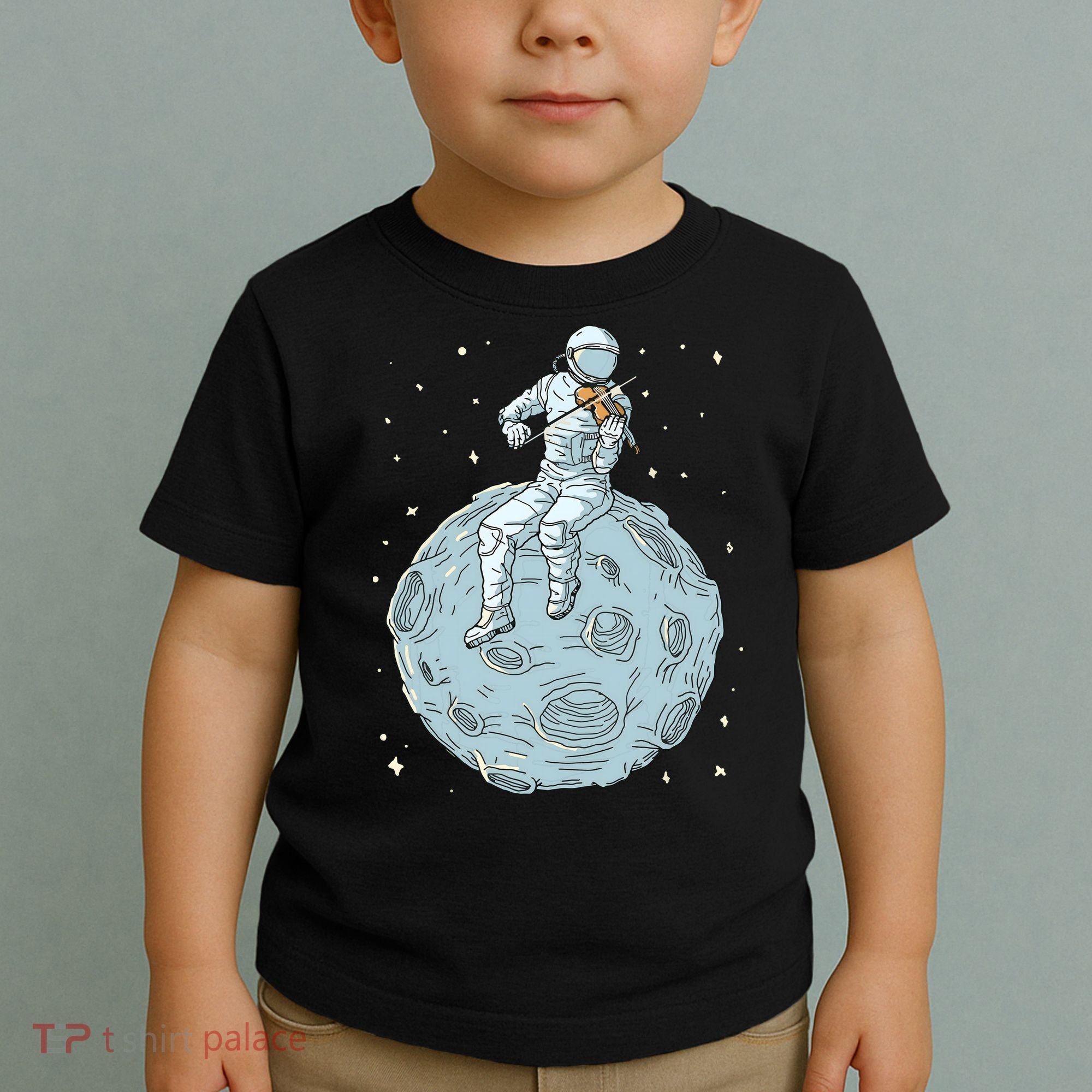 Astronaut Violin Player Violinist Viola Classical Music Toddler T-Shirt