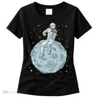 Astronaut Violin Player Violinist Viola Classical Music Women's T-Shirt thumb 0