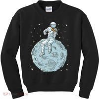 Astronaut Violin Player Violinist Viola Classical Music Kids Sweatshirt thumb 0