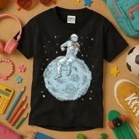 Astronaut Violin Player Violinist Viola Classical Music Kids T-Shirt thumb 3