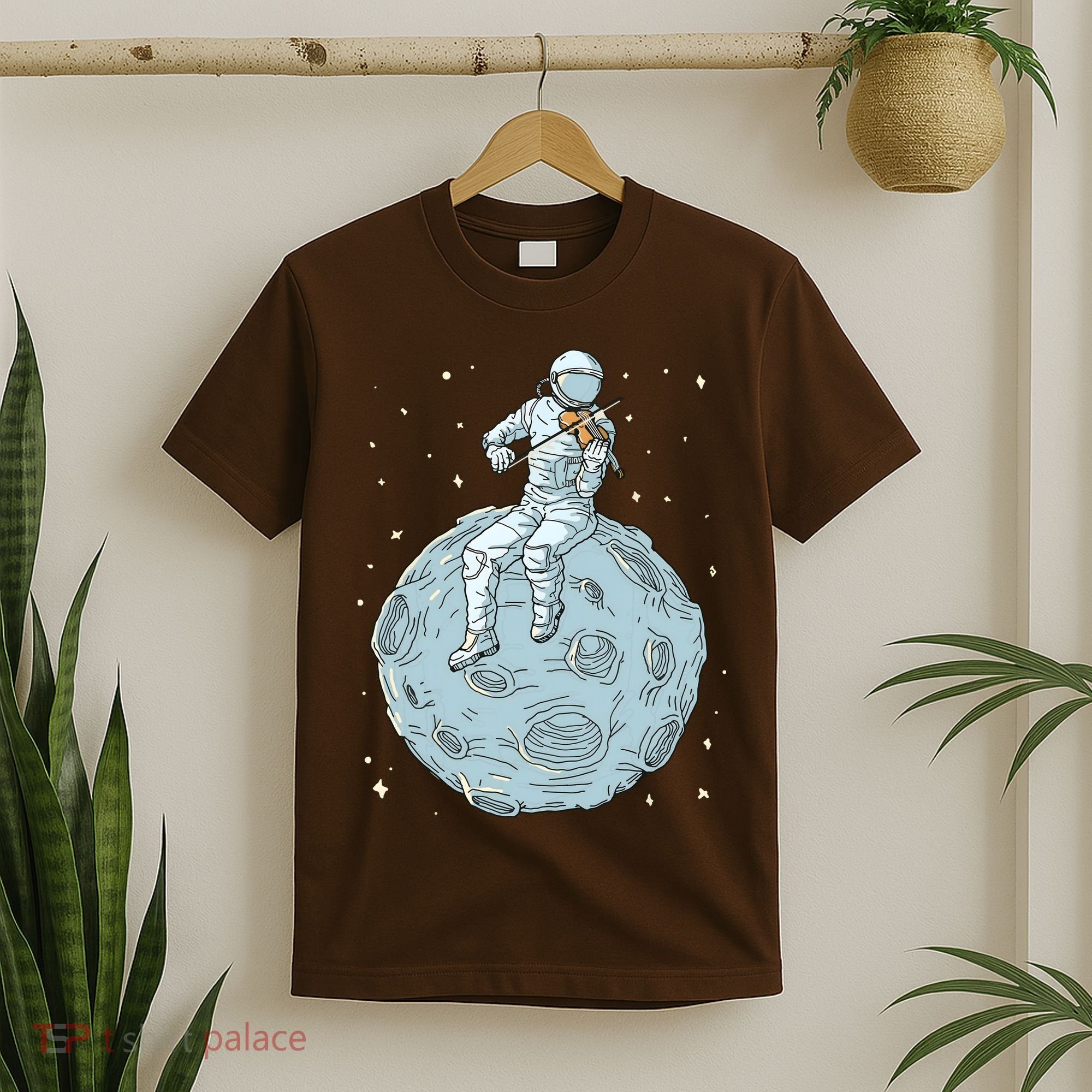 Astronaut Violin Player Violinist Viola Classical Music T-Shirt