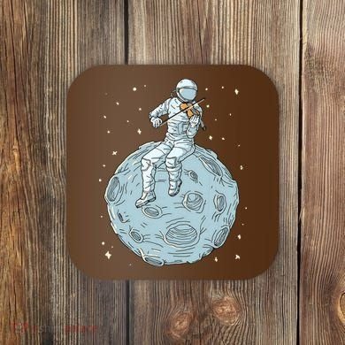 Astronaut Violin Player Violinist Viola Classical Music Coaster