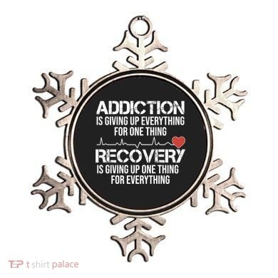 Addiction Vs Recovery Aa Na Heartbeat Clean Sober Life Gift Ornament