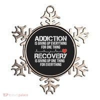 Addiction Vs Recovery Aa Na Heartbeat Clean Sober Life Gift Ornament thumb 0