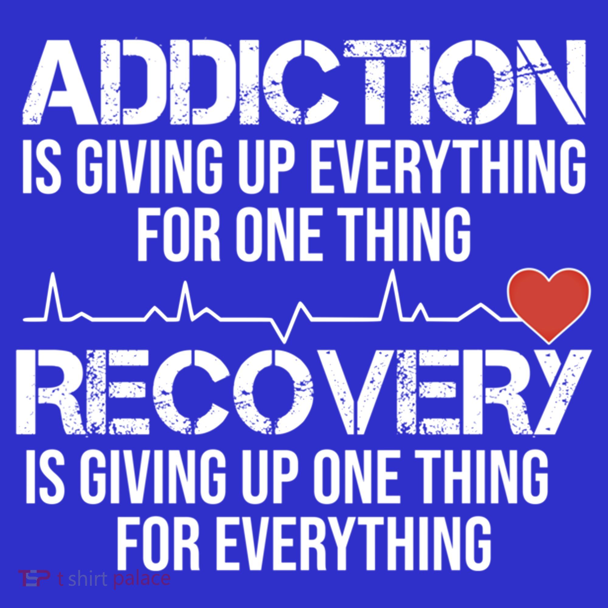 Addiction Vs Recovery Aa Na Heartbeat Clean Sober Life Gift Hoodie
