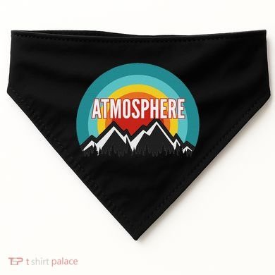 Atmosphere Vintage Retro Sunset Design USA-Made Doggie Bandana