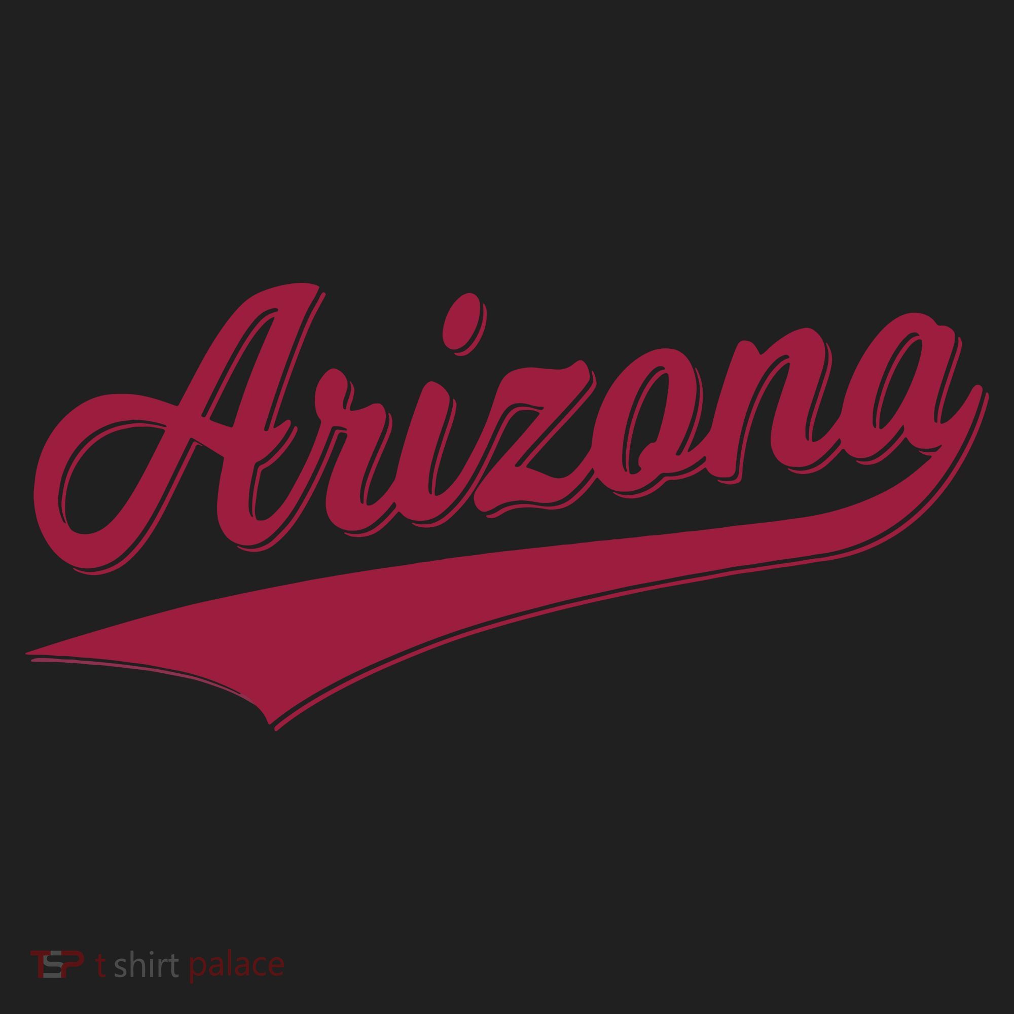Arizona Varsity Script Classic Sports Jersey State Flag Women's Sweatshirt