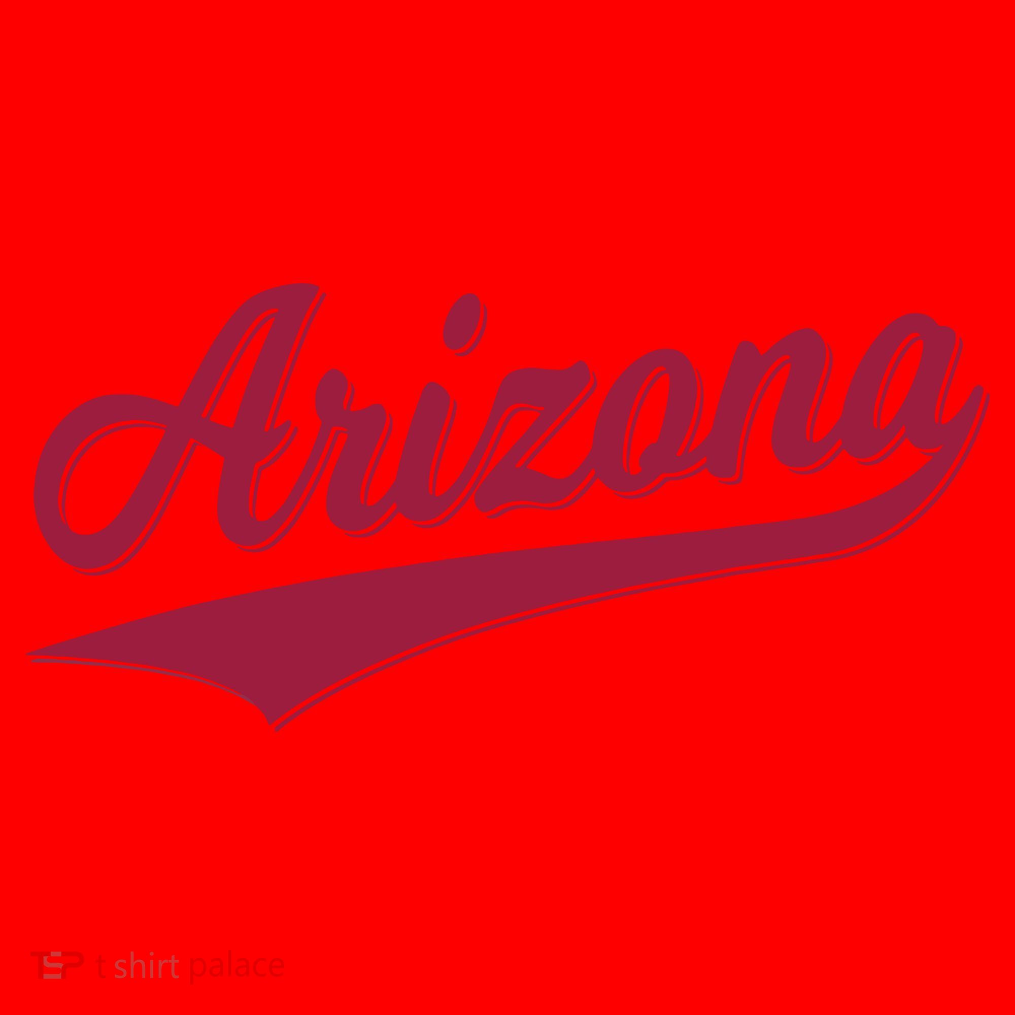 Arizona Varsity Script Classic Sports Jersey State Flag Santa Hat