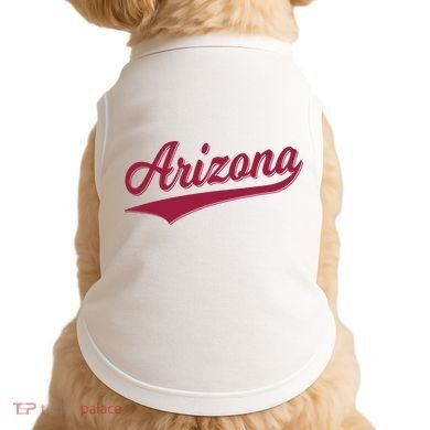 Arizona Varsity Script Classic Sports Jersey State Flag Doggie Tank