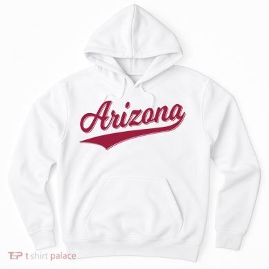 Arizona Varsity Script Classic Sports Jersey State Flag Hoodie