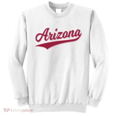 Arizona Varsity Script Classic Sports Jersey State Flag Sweatshirt