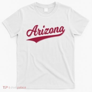 Arizona Varsity Script Classic Sports Jersey State Flag T-Shirt