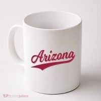 Arizona Varsity Script Classic Sports Jersey State Flag Coffee Mug thumb 0