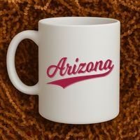 Arizona Varsity Script Classic Sports Jersey State Flag Coffee Mug thumb 2