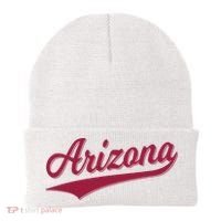 Arizona Varsity Script Classic Sports Jersey State Flag Beanie thumb 0