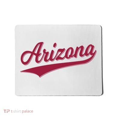 Arizona Varsity Script Classic Sports Jersey State Flag Mousepad