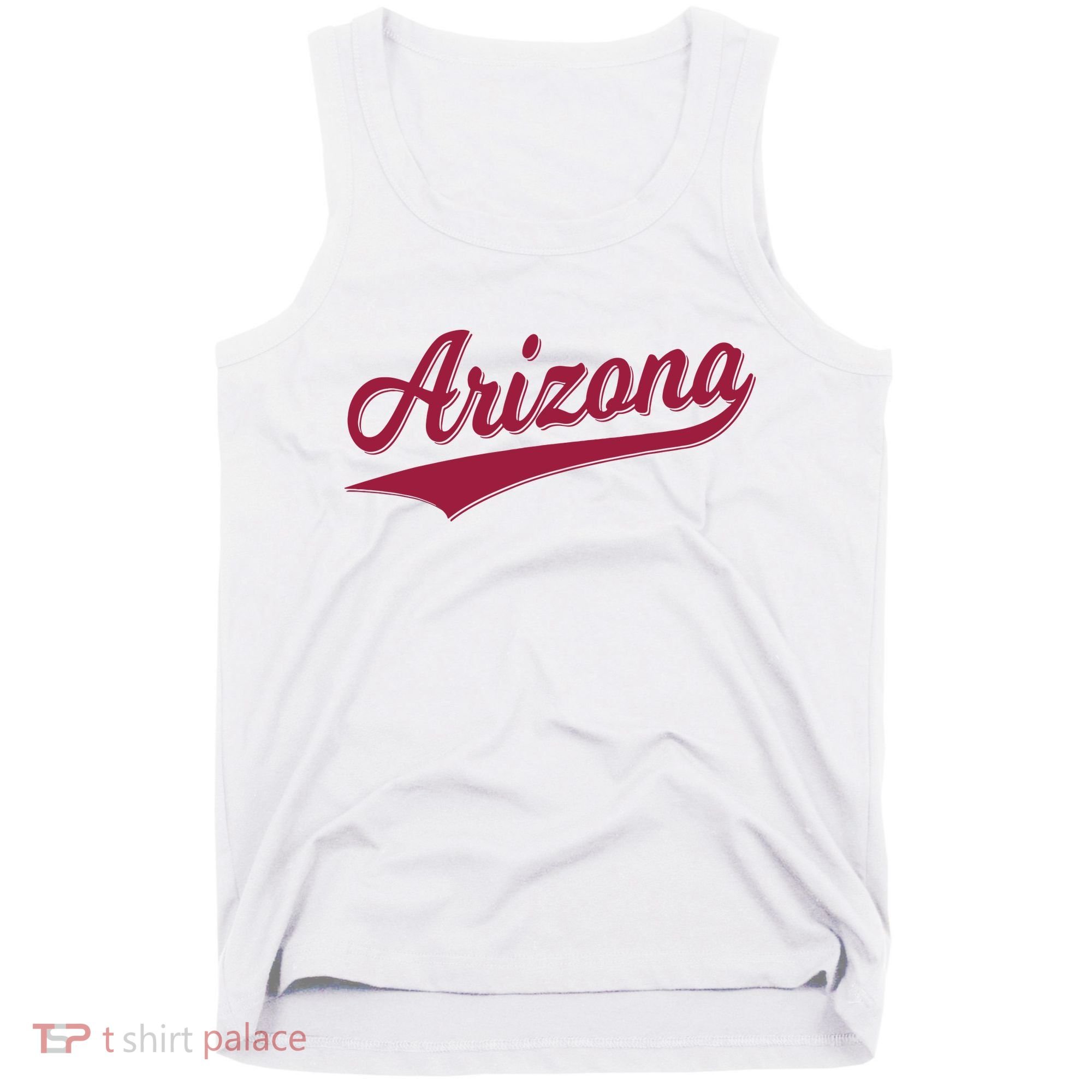 Arizona Varsity Script Classic Sports Jersey State Flag Tank Top