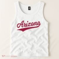 Arizona Varsity Script Classic Sports Jersey State Flag Tank Top thumb 2
