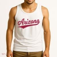 Arizona Varsity Script Classic Sports Jersey State Flag Tank Top thumb 3