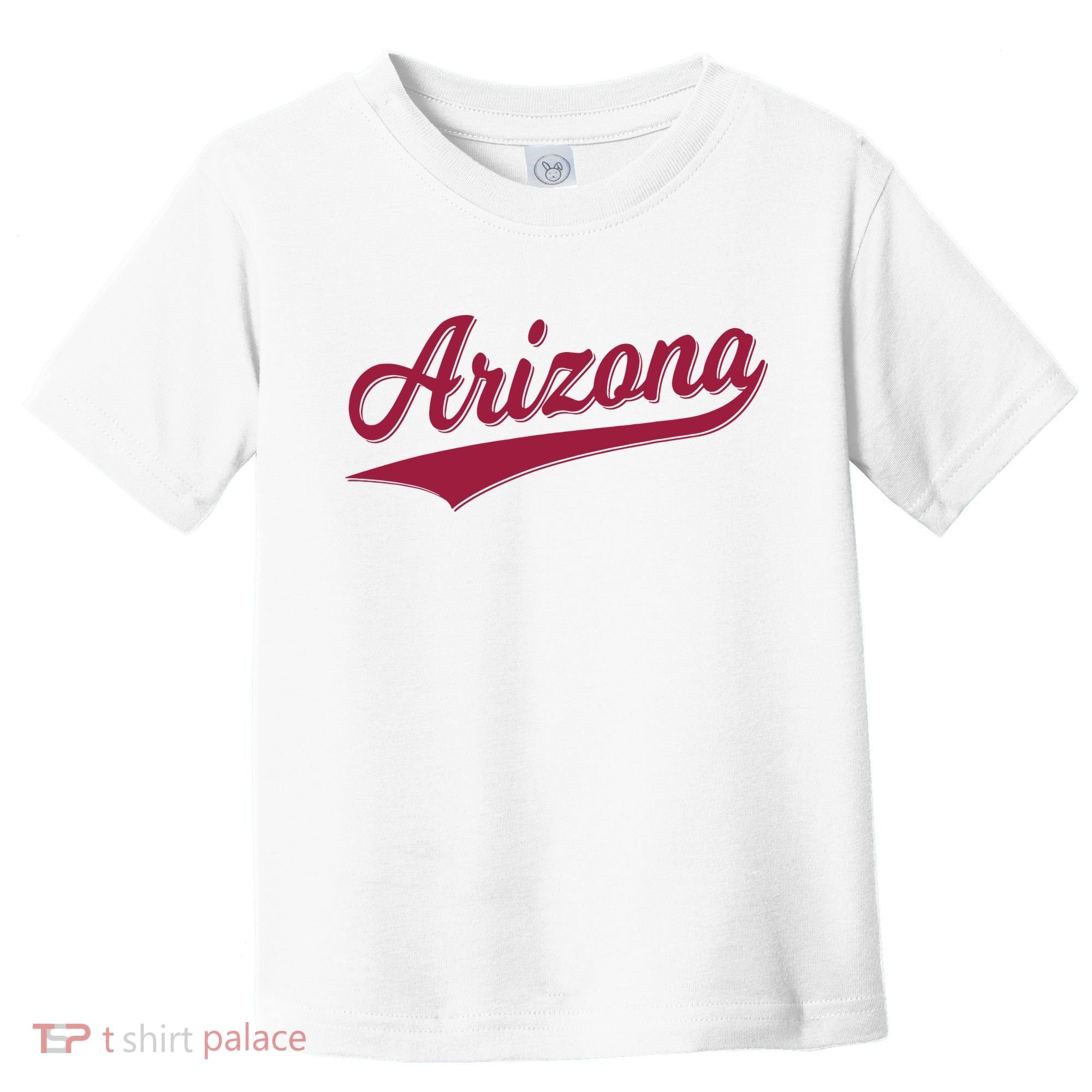 Arizona Varsity Script Classic Sports Jersey State Flag Toddler T-Shirt