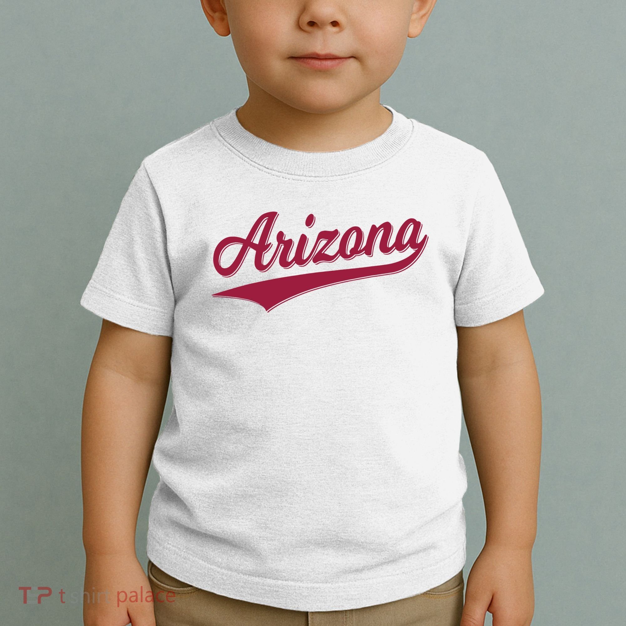 Arizona Varsity Script Classic Sports Jersey State Flag Toddler T-Shirt