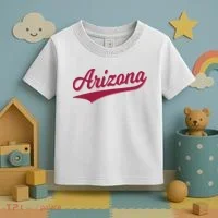 Arizona Varsity Script Classic Sports Jersey State Flag Toddler T-Shirt thumb 3