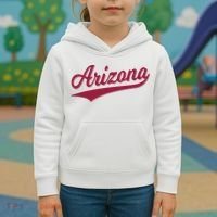 Arizona Varsity Script Classic Sports Jersey State Flag Kids Hoodie thumb 3