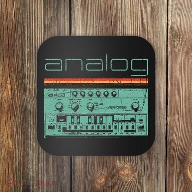 Analog Vintage Synthesizer Coaster