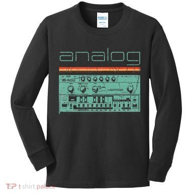 Analog Vintage Synthesizer Kids Long Sleeve Shirt