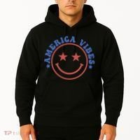 America Vibes Smiley 4th Of July Hoodie thumb 2